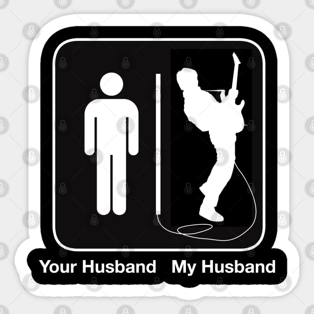 Your Husband My Husband Sticker by Vector Deluxe